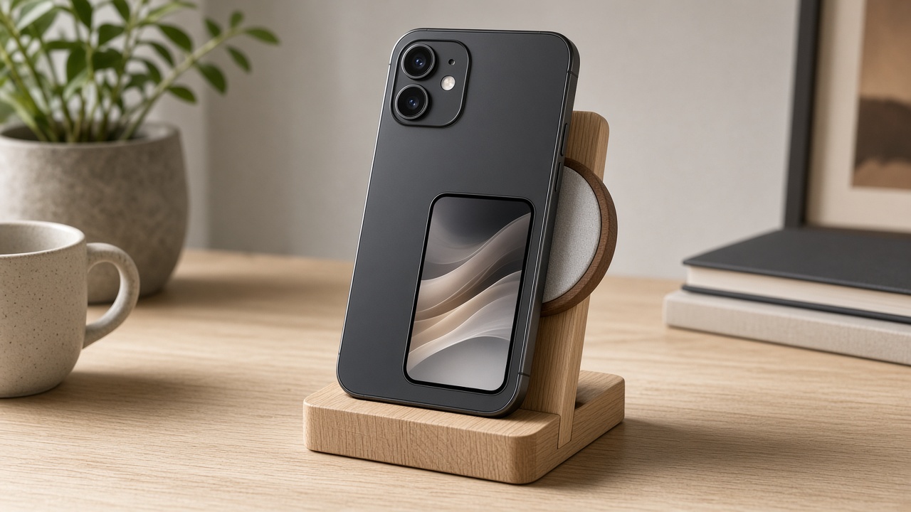 Oak Stand for Dual-Screen Phones