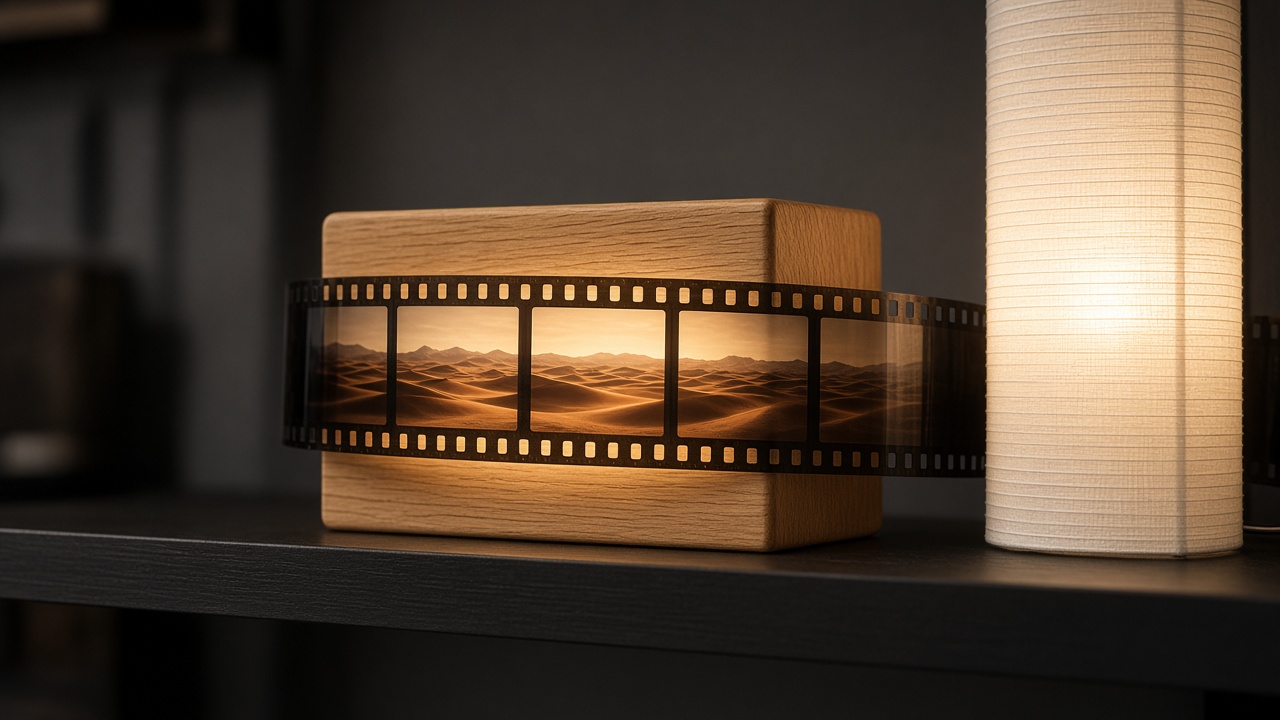 Oak 70mm Film Strip Lightbox