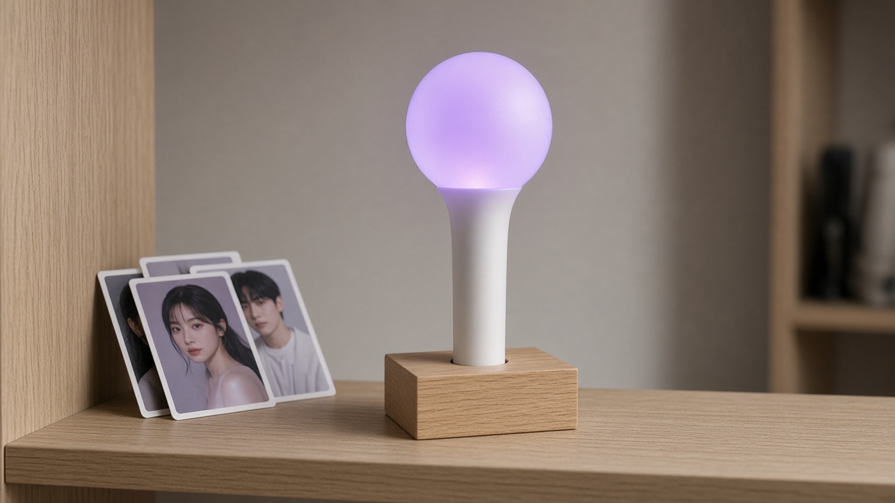 Oak Lightstick Stand