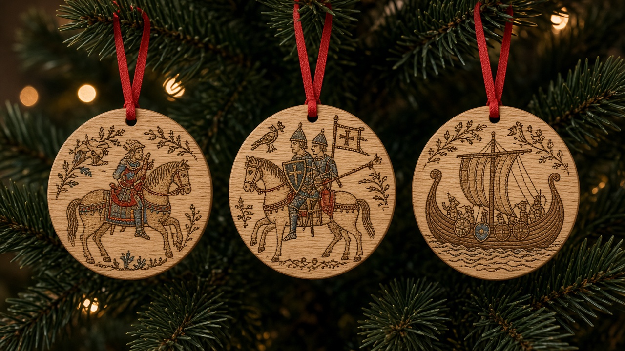 Tapestry Oak Ornaments
